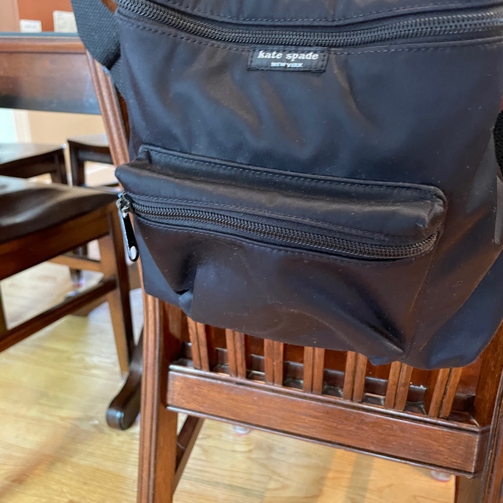 Black Kate Spade nylon backpack. - Picture 2 of 11